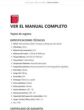 Catálogo Mavila en Huacho | Manual M- 150  | 2025-01-06T00:00:00.000Z - 2025-06-30T00:00:00.000Z