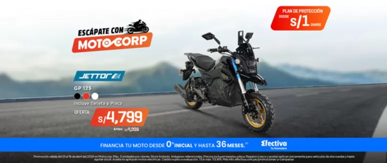 Catálogo Motocorp en Chepén | Catálogo Motocorp | 2026-04-01T00:00:00.000Z - 2026-04-19T00:00:00.000Z