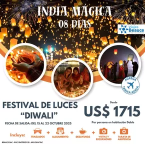 Catálogo Viajes Beauce en Callao | India Magica | 2025-10-15T00:00:00.000Z - 2025-10-22T00:00:00.000Z