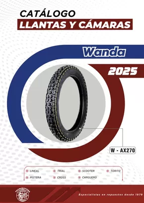 Catálogo Tecnimotors | Wanda Catálogo llantas y cámaras | 2025-03-06T00:00:00.000Z - 2025-04-30T00:00:00.000Z