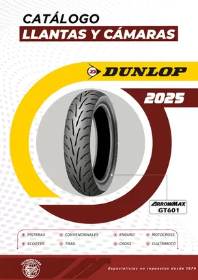 Catálogo Tecnimotors | Dunlop Catálogo llantas y cámaras | 2025-03-06T00:00:00.000Z - 2025-04-30T00:00:00.000Z