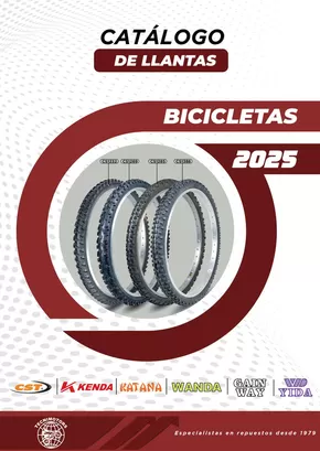 Catálogo Tecnimotors | Catálogo llantas Bicicletas 2025 | 2025-03-06T00:00:00.000Z - 2025-04-30T00:00:00.000Z