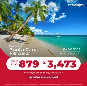 Catálogo Nuevo Mundo Viajes en Callao | Escapada a Punta Cana | 2025-05-02T00:00:00.000Z - 2025-06-30T00:00:00.000Z