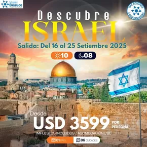Catálogo Viajes Beauce en Callao | Descubre ISRAEL | 2025-09-16T00:00:00.000Z - 2025-09-25T00:00:00.000Z
