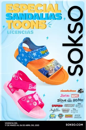 Catálogo Sokso en Lurín | ESPECIAL SANDALIAS 05 | 2025-03-13T00:00:00.000Z - 2025-04-06T00:00:00.000Z