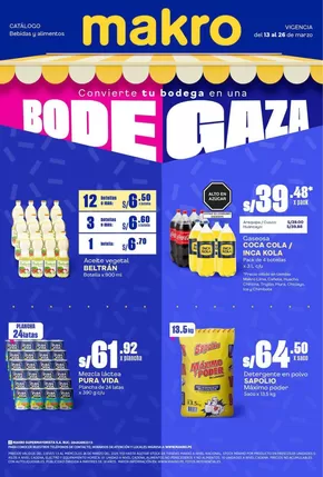Catálogo Makro en Piura | Especial BODEGAZA | 2025-03-17T00:00:00.000Z - 2025-03-26T00:00:00.000Z
