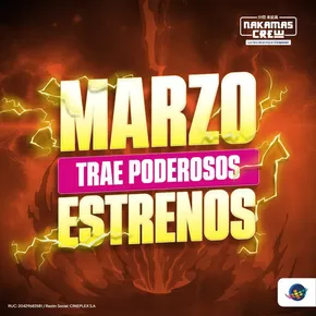 Catálogo CinePlanet en Cusco | Marzo Trae Poderosos Esterenos | 2025-03-17T00:00:00.000Z - 2025-03-31T00:00:00.000Z