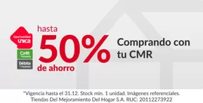 Catálogo Sodimac | hasta 50% Comprando con tu CMR | 2025-03-27T00:00:00.000Z - 2025-12-31T00:00:00.000Z