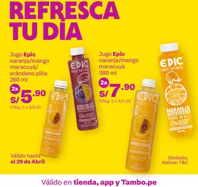 Catálogo Tambo en Arequipa | Refresca Tu Dia | 2025-03-27T00:00:00.000Z - 2025-04-29T00:00:00.000Z