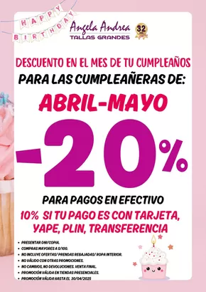 -20% para pagos en efectivo