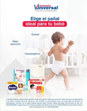 Catálogo Farmacia Universal en Lima | Elige el panal ideal para tu bebe | 2025-04-22T00:00:00.000Z - 2025-04-27T00:00:00.000Z