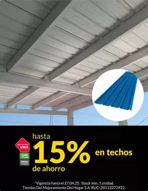 Catálogo Sodimac | hasta 15% en techos  | 2025-04-22T00:00:00.000Z - 2025-04-27T00:00:00.000Z