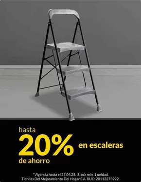 Catálogo Sodimac en Cajamarca | hasta 20% en escaleras  | 2025-04-22T00:00:00.000Z - 2025-04-27T00:00:00.000Z