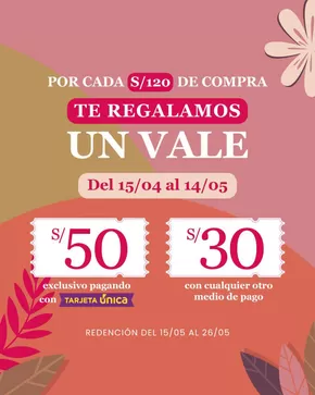 Catálogo TopItop en Cusco | Por cada S/120 de compra te regalamos un vale | 2025-04-23T00:00:00.000Z - 2025-05-14T00:00:00.000Z