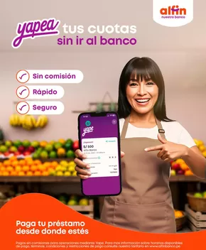Catálogo Alfin Banco | Yapea tus cuotas sin ir al banco | 2025-04-28T00:00:00.000Z - 2025-05-04T00:00:00.000Z