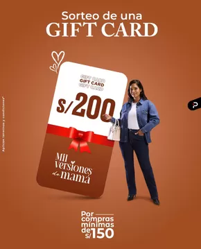 Catálogo Pieers en Ica | Sorteo de una Gift Card | 2025-04-28T00:00:00.000Z - 2025-05-04T00:00:00.000Z