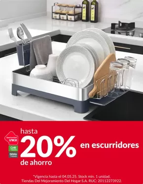 Catálogo Sodimac | Hasta 20% en escurridores  | 2025-04-29T00:00:00.000Z - 2025-05-04T00:00:00.000Z