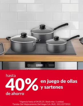 Catálogo Sodimac | Hasta 40% en juego de ollas y sartenes | 2025-04-29T00:00:00.000Z - 2025-05-04T00:00:00.000Z