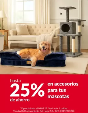 Catálogo Sodimac | Hasta 25% en accesorios para tus mascotas | 2025-04-29T00:00:00.000Z - 2025-05-04T00:00:00.000Z