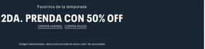 2da prenda con 50%off