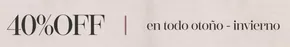 40%off en todo otono-invierno
