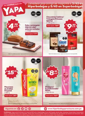Catálogo Hiperbodega Precio Uno en Santa Clara | Catálogo Hiperbodega Precio Uno. | 2025-04-29T00:00:00.000Z - 2025-05-11T00:00:00.000Z