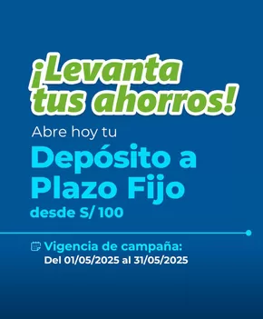 Catálogo Financiera Confianza | Deposito a Plazo Fijo  | 2025-05-06T00:00:00.000Z - 2025-05-31T00:00:00.000Z