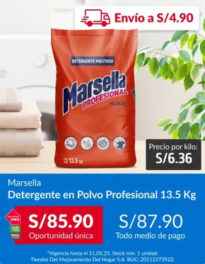Catálogo Sodimac | Detergente en polvo profesional | 2025-05-06T00:00:00.000Z - 2025-05-11T00:00:00.000Z