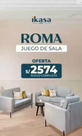Catálogo Ikasa | Roma juego de sala S/2574 | 2025-05-06T00:00:00.000Z - 2025-05-11T00:00:00.000Z
