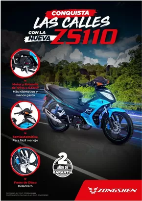 Catálogo Zongshen en Barranca | nueva zs110 2024 version flyer | 2025-05-12T00:00:00.000Z - 2025-12-31T00:00:00.000Z