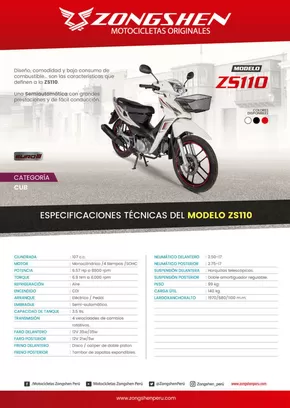Catálogo Zongshen en Huancayo | Catálogo Zongshen | 2025-05-12T00:00:00.000Z - 2025-12-31T00:00:00.000Z
