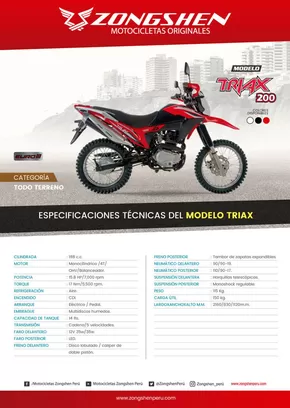 Catálogo Zongshen en Barranca | Catálogo Zongshen | 2025-05-12T00:00:00.000Z - 2025-12-31T00:00:00.000Z