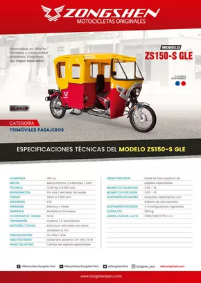 Catálogo Zongshen en Tarapoto | Catálogo Zongshen | 2025-05-12T00:00:00.000Z - 2025-12-31T00:00:00.000Z
