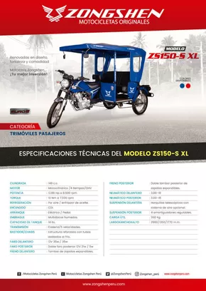Catálogo Zongshen en Piura | Catálogo Zongshen | 2025-05-12T00:00:00.000Z - 2025-12-31T00:00:00.000Z