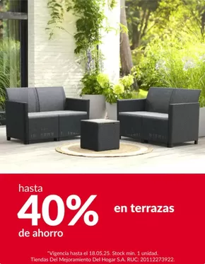 Catálogo Sodimac | hasta 40% en terrazas | 2025-05-13T00:00:00.000Z - 2025-05-18T00:00:00.000Z