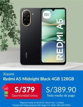 Catálogo Sodimac | Redmi A5  | 2025-05-13T00:00:00.000Z - 2025-05-18T00:00:00.000Z