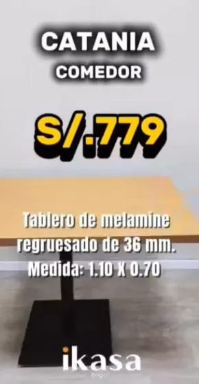 Catálogo Ikasa | Catania comedor S/779 | 2025-05-13T00:00:00.000Z - 2025-05-18T00:00:00.000Z
