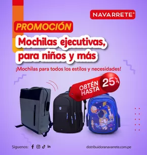 Catálogo Distribuidora Navarrete | Mochillas ejecutivas para niños y más  | 2025-06-03T00:00:00.000Z - 2025-06-30T00:00:00.000Z