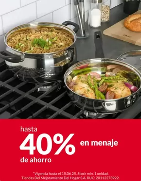 Catálogo Sodimac | Hasta 40% en menaje | 2025-06-10T00:00:00.000Z - 2025-06-15T00:00:00.000Z