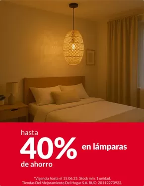 Catálogo Sodimac | Hasta 40% en lamparas  | 2025-06-10T00:00:00.000Z - 2025-06-15T00:00:00.000Z