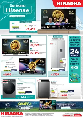 Catálogo Hiraoka |  Semana Hisense | 2025-06-06T00:00:00.000Z - 2025-06-15T00:00:00.000Z