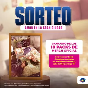 Catálogo CinePlanet | Sorteo amor en la gran ciudad | 2025-06-13T00:00:00.000Z - 2025-06-15T00:00:00.000Z