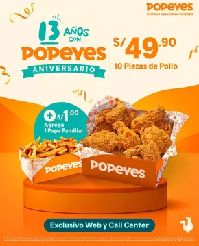 Catálogo Popeyes | 13 anos con Popeyes | 2025-06-13T00:00:00.000Z - 2025-06-15T00:00:00.000Z