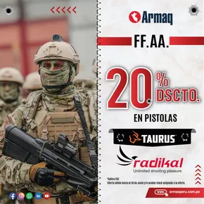 Catálogo Armaq en Lima | 20%dscto en pistolas  | 2025-06-24T00:00:00.000Z - 2025-06-30T00:00:00.000Z
