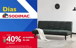 Catálogo Sodimac en Lima | Hasta 40% en muebles de sala  | 2025-06-24T00:00:00.000Z - 2025-06-29T00:00:00.000Z