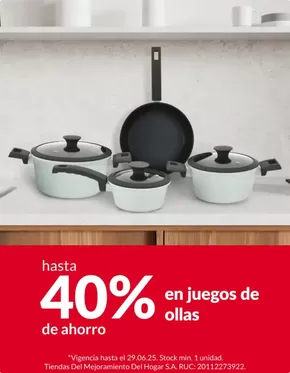Catálogo Sodimac en Lima | Hasta 40% en juegos de ollas  | 2025-06-24T00:00:00.000Z - 2025-06-29T00:00:00.000Z