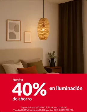 Catálogo Sodimac | Hast a40% en iluminacion | 2025-06-24T00:00:00.000Z - 2025-06-29T00:00:00.000Z