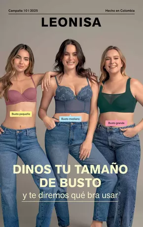 Catálogo Leonisa | Dinos tu tamano de busto | 2025-10-01T00:00:00.000Z - 2025-10-31T00:00:00.000Z