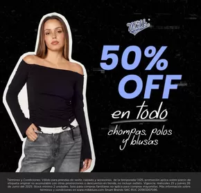 50%Off en todo chompas polos y blusas