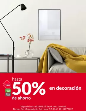Catálogo Sodimac en Lima | Hasta 50% en decoracion | 2025-06-26T00:00:00.000Z - 2025-06-29T00:00:00.000Z